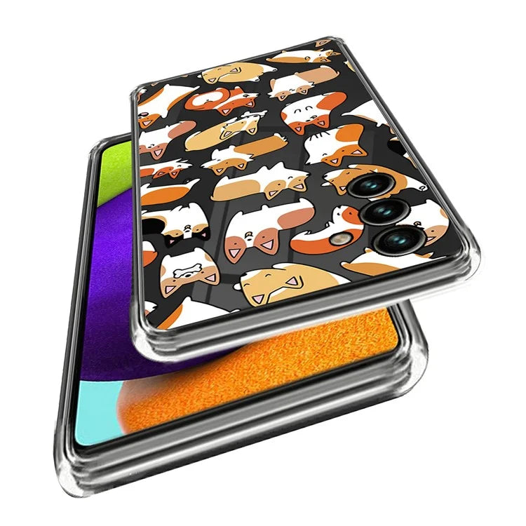 For Samsung Galaxy A05s 4G Cover Pattern Printing Soft TPU Phone Back Case Protectors Sticker