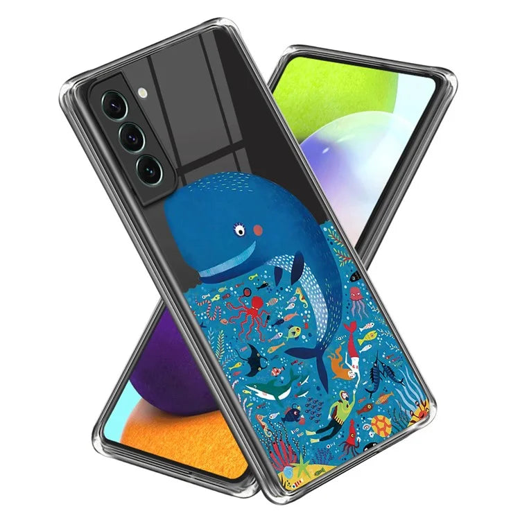 For Samsung Galaxy S24 Case Pattern Printing Shockproof TPU Phone Cover Protector