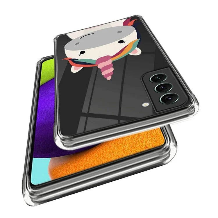 For Samsung Galaxy S24 Case Pattern Printing Shockproof TPU Phone Cover Protector