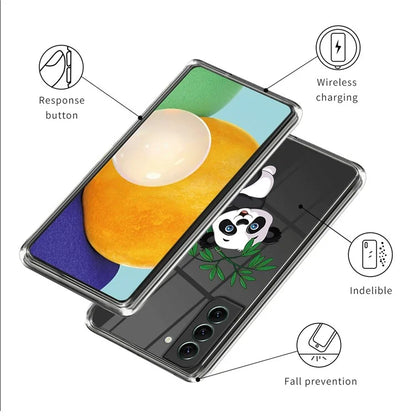 For Samsung Galaxy S24 Case Pattern Printing Shockproof TPU Phone Cover Protector