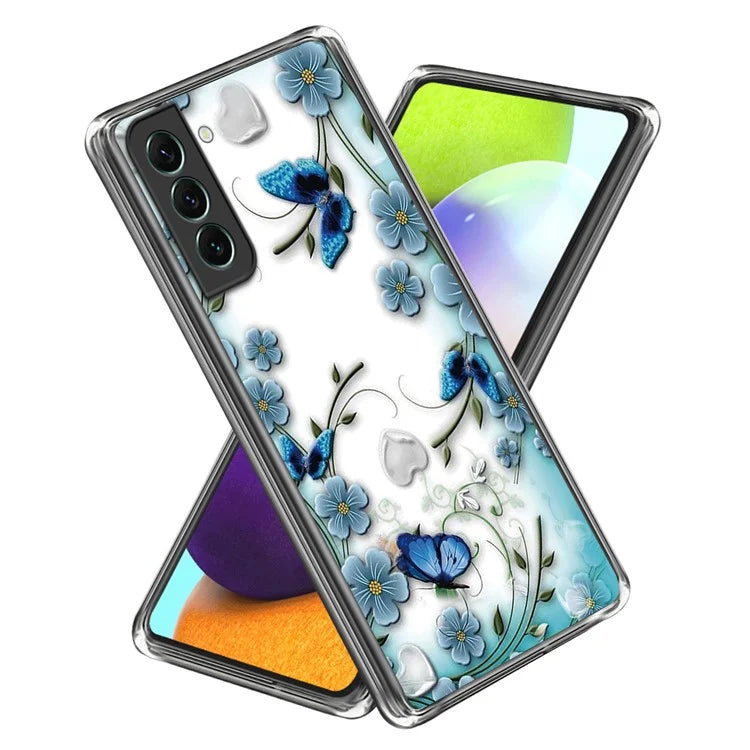 For Samsung Galaxy S24 Case Pattern Printing Shockproof TPU Phone Cover Protector