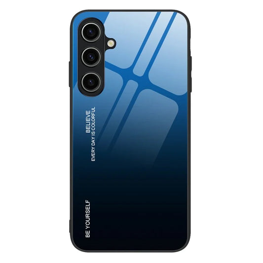 For Samsung Galaxy A35 5G Case Gradient Color Tempered Glass Phone Back Cover