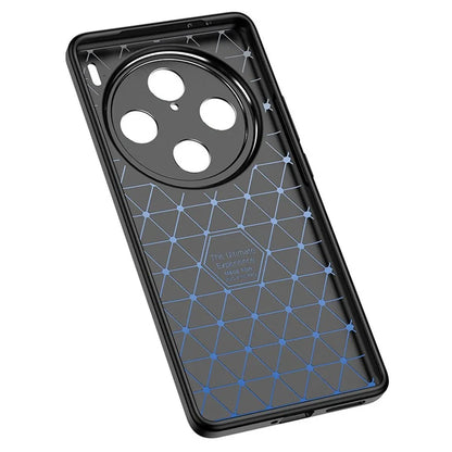 For vivo X100 5G Case Shockproof Litchi Texture TPU Mobile Phone Shell Cover