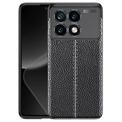 For Xiaomi Redmi K70E 5G / Poco X6 Pro 5G TPU Case Shock Absorbing Litchi Texture Back Cover
