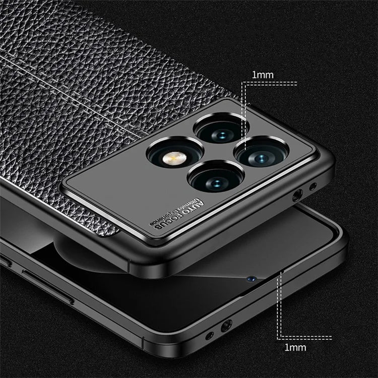 For Xiaomi Redmi K70 5G / K70 Pro 5G Case Litchi Texture TPU Phone Protective Cover