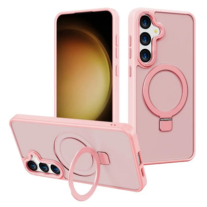 For Samsung Galaxy S24+ Case Anti-Drop TPU+PC Kickstand Phone Cover Compatible with MagSafe