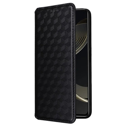 For Huawei nova 11 SE Stand View Cover Rhombus Pattern Imprinted Phone Case