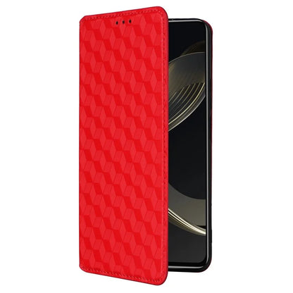 For Huawei nova 11 SE Stand View Cover Rhombus Pattern Imprinted Phone Case