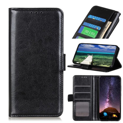 For Samsung Galaxy A35 5G Case Crazy Horse Texture Leather Stand Cover