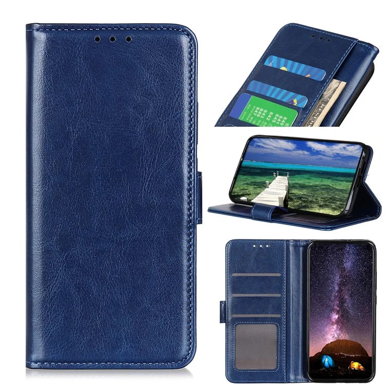 For Samsung Galaxy A35 5G Case Crazy Horse Texture Leather Stand Cover