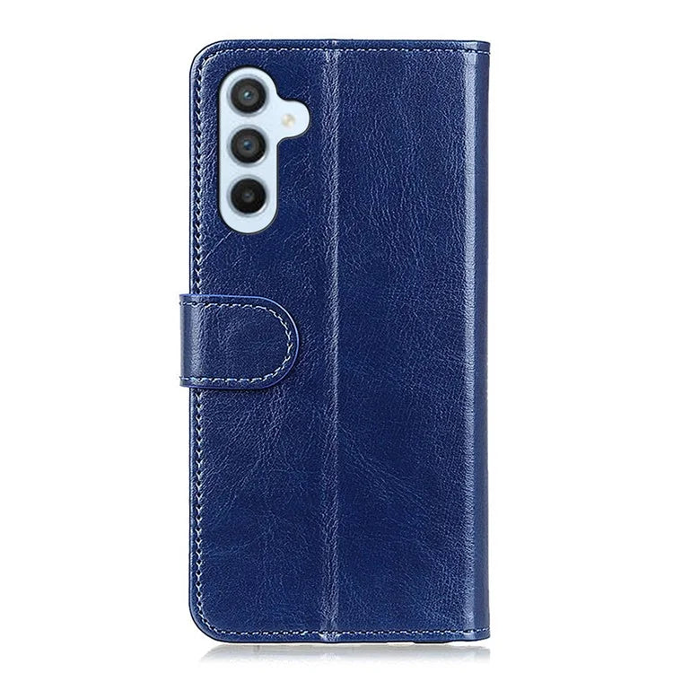 For Samsung Galaxy A35 5G Case Crazy Horse Texture Leather Stand Cover