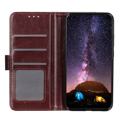 For Samsung Galaxy A35 5G Case Crazy Horse Texture Leather Stand Cover