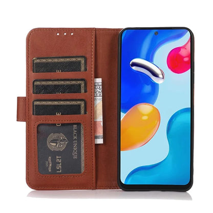 For Samsung Galaxy A35 5G Cell Phone Case Cowhide Texture Shockproof Stand Cover