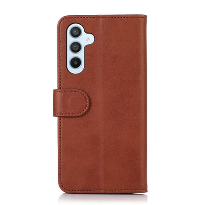 For Samsung Galaxy A35 5G Cell Phone Case Cowhide Texture Shockproof Stand Cover