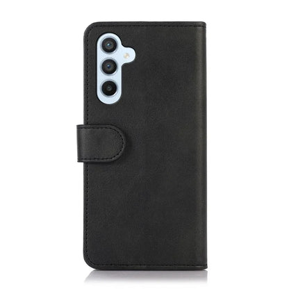 For Samsung Galaxy A35 5G Cell Phone Case Cowhide Texture Shockproof Stand Cover