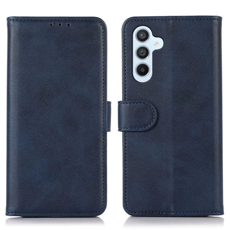 For Samsung Galaxy A35 5G Cell Phone Case Cowhide Texture Shockproof Stand Cover
