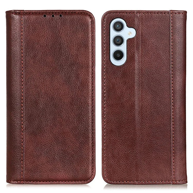 For Samsung Galaxy A35 5G Magnetic Case Shockproof Split Leather Phone Stand Cover