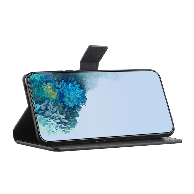 For Samsung Galaxy A35 5G Cell Phone Case Litchi Texture PU Leather Wallet Cover
