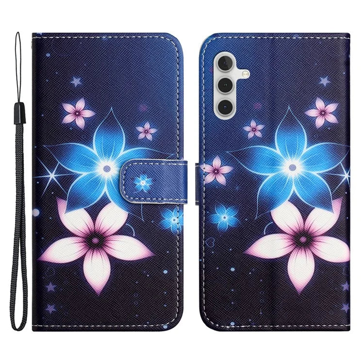 For Samsung Galaxy A35 5G Phone Case 3D Pattern PU Leather Wallet Flip Cover
