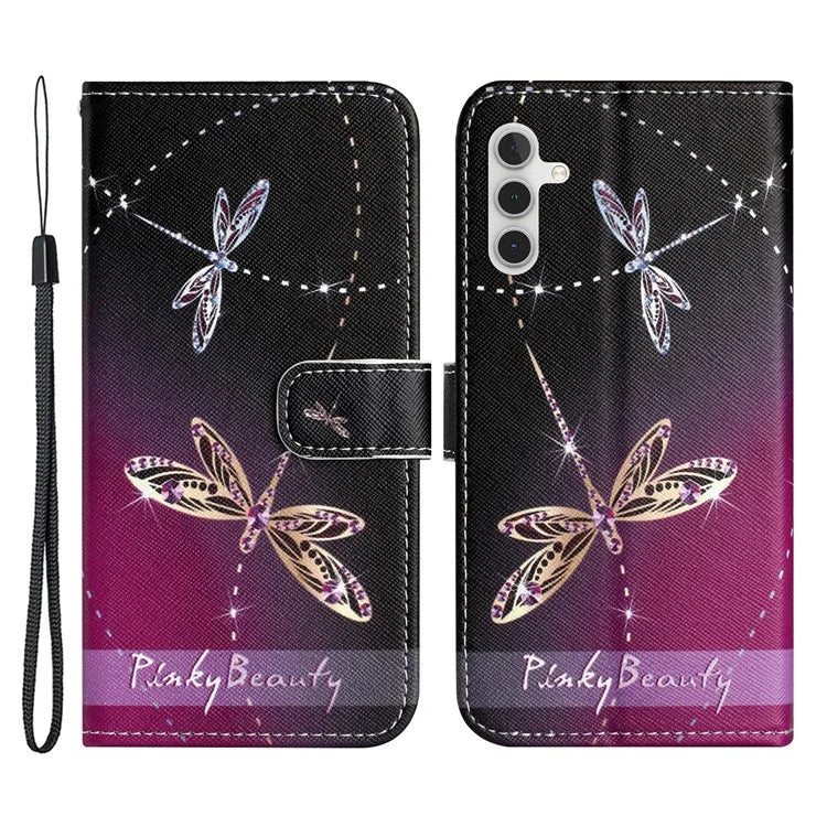For Samsung Galaxy A35 5G Phone Case 3D Pattern PU Leather Wallet Flip Cover