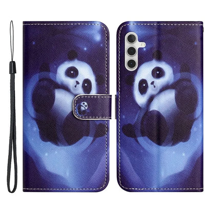 For Samsung Galaxy A35 5G Phone Case 3D Pattern PU Leather Wallet Flip Cover