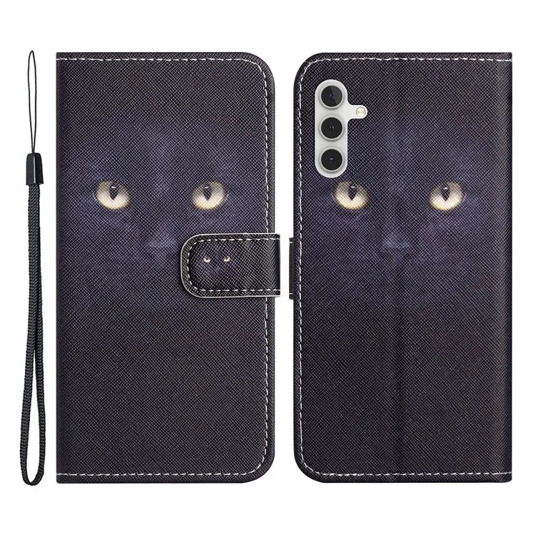 For Samsung Galaxy A35 5G Phone Case 3D Pattern PU Leather Wallet Flip Cover