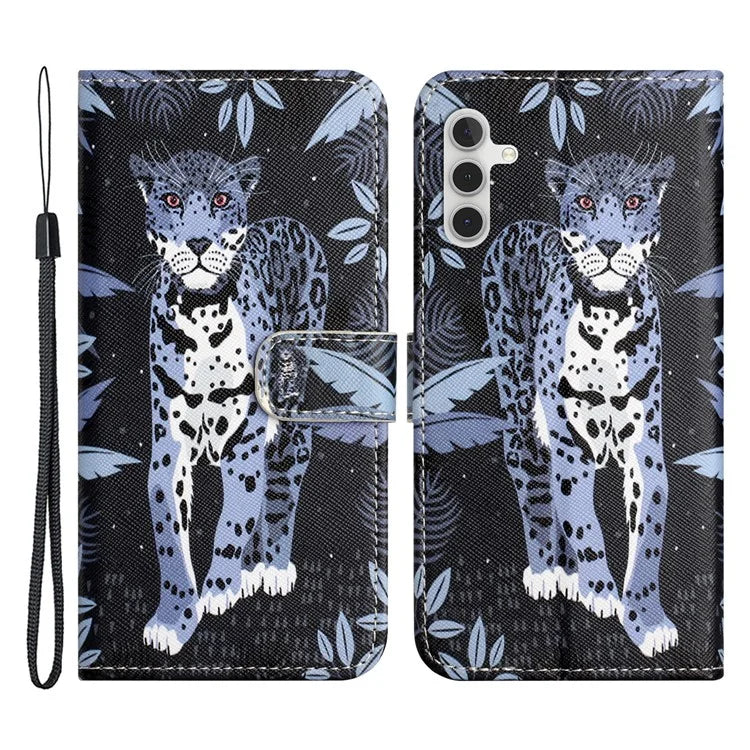 For Samsung Galaxy A35 5G Phone Case 3D Pattern PU Leather Wallet Flip Cover
