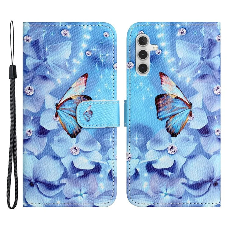 For Samsung Galaxy A35 5G Phone Case 3D Pattern PU Leather Wallet Flip Cover