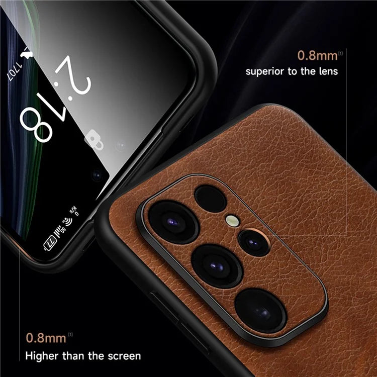 SULADA Magnetic Series for Samsung Galaxy S24 Ultra Case Leather Coating Protective Cover Compatible with MagSafe