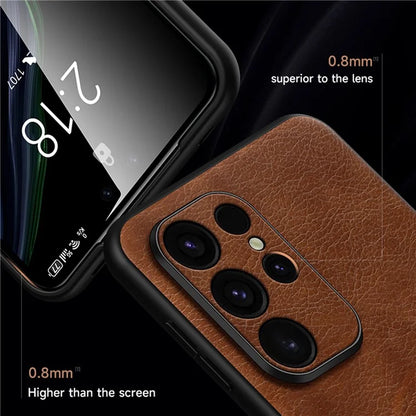 SULADA Magnetic Series for Samsung Galaxy S24 Ultra Case Leather Coating Protective Cover Compatible with MagSafe