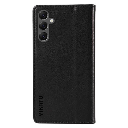 YIKATU YK-006 For Samsung Galaxy A25 5G (Global) (161.0 x 76.5 x 8.3mm) Leather Case Magnetic Folio Flip Wallet Phone Cover