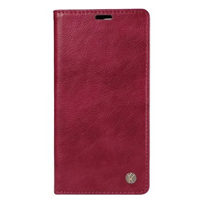 YIKATU YK-006 For Samsung Galaxy A25 5G (Global) (161.0 x 76.5 x 8.3mm) Leather Case Magnetic Folio Flip Wallet Phone Cover