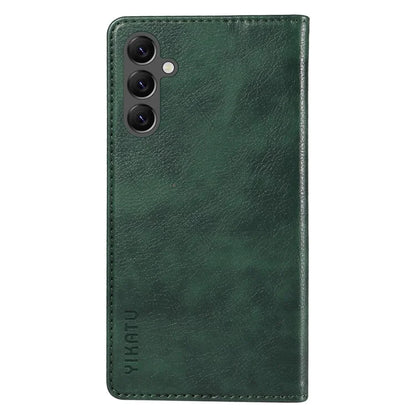 YIKATU YK-006 For Samsung Galaxy A25 5G (Global) (161.0 x 76.5 x 8.3mm) Leather Case Magnetic Folio Flip Wallet Phone Cover