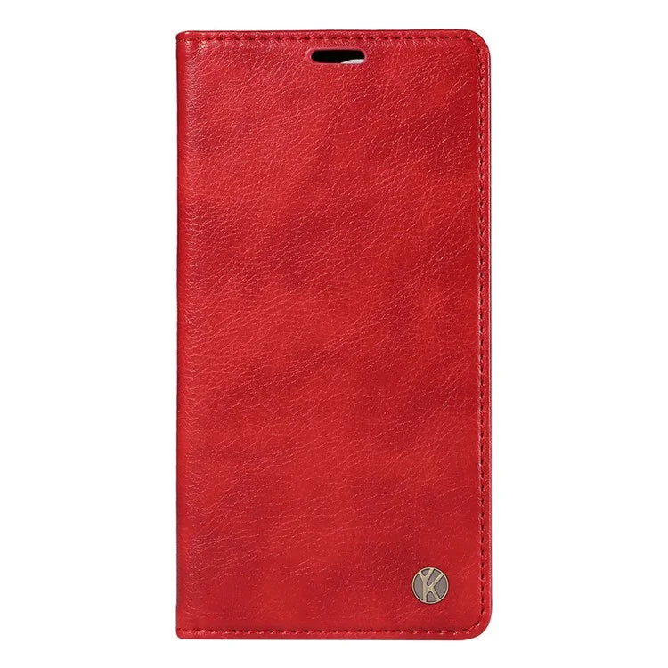 YIKATU YK-006 For Samsung Galaxy A25 5G (Global) (161.0 x 76.5 x 8.3mm) Leather Case Magnetic Folio Flip Wallet Phone Cover