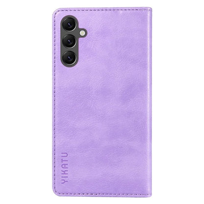 YIKATU YK-006 For Samsung Galaxy A25 5G (Global) (161.0 x 76.5 x 8.3mm) Leather Case Magnetic Folio Flip Wallet Phone Cover
