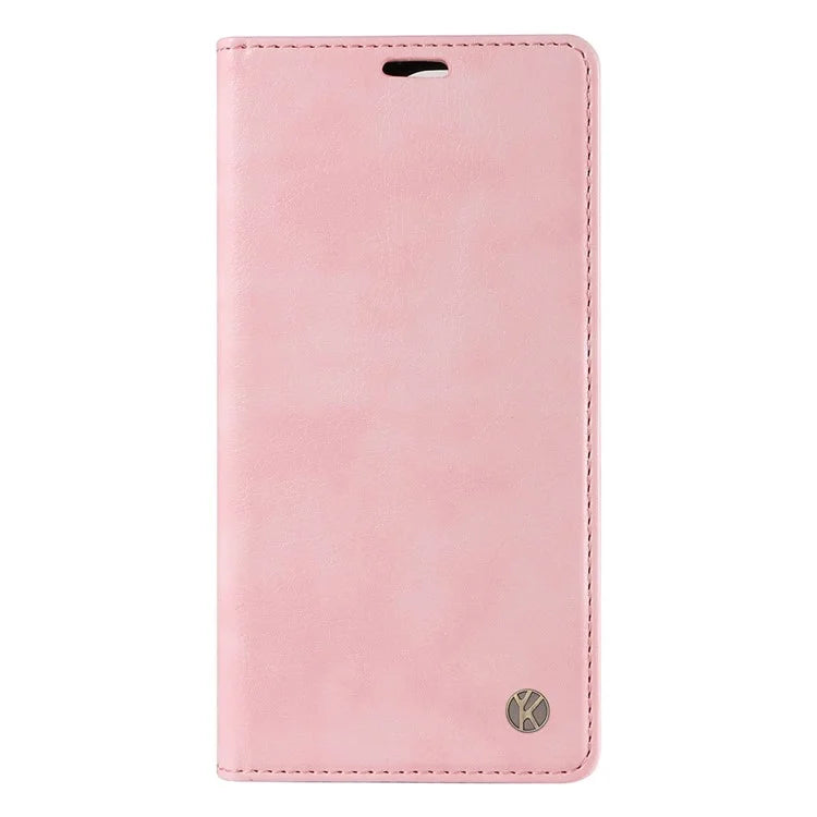 YIKATU YK-006 For Samsung Galaxy A25 5G (Global) (161.0 x 76.5 x 8.3mm) Leather Case Magnetic Folio Flip Wallet Phone Cover