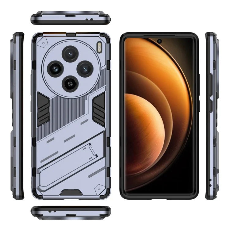 For vivo X100 5G Kickstand Cover PC+TPU Shockproof Protective Case