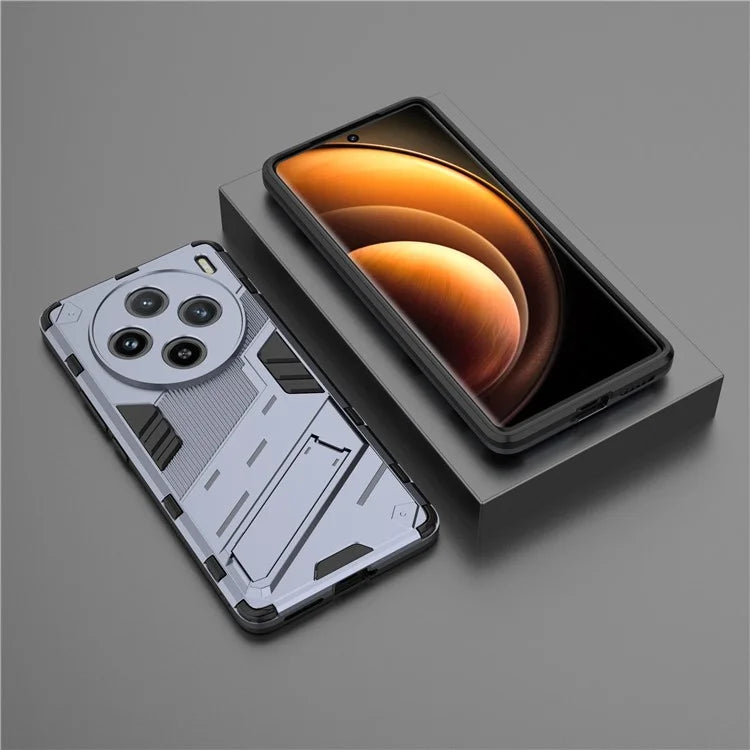 For vivo X100 5G Kickstand Cover PC+TPU Shockproof Protective Case