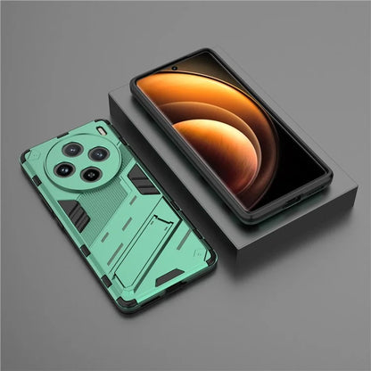 For vivo X100 5G Kickstand Cover PC+TPU Shockproof Protective Case