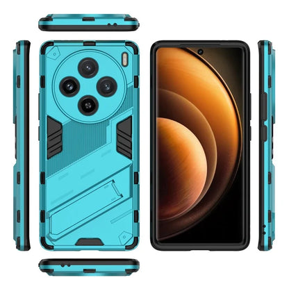 For vivo X100 5G Kickstand Cover PC+TPU Shockproof Protective Case
