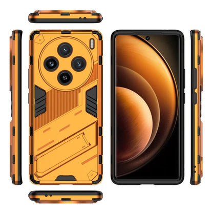 For vivo X100 5G Kickstand Cover PC+TPU Shockproof Protective Case