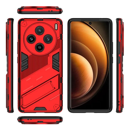 For vivo X100 5G Kickstand Cover PC+TPU Shockproof Protective Case