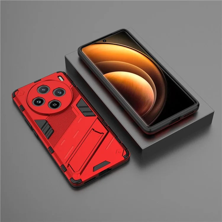 For vivo X100 5G Kickstand Cover PC+TPU Shockproof Protective Case