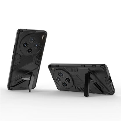 For vivo X100 5G Kickstand Cover PC+TPU Shockproof Protective Case