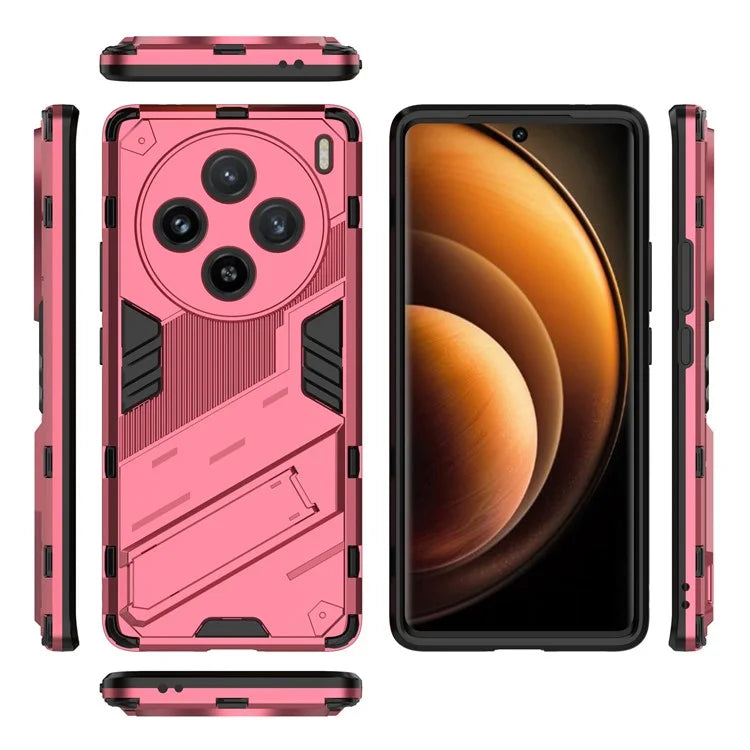 For vivo X100 5G Kickstand Cover PC+TPU Shockproof Protective Case