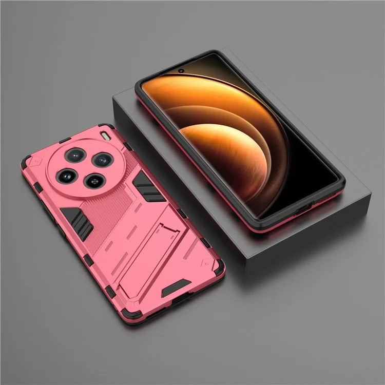 For vivo X100 5G Kickstand Cover PC+TPU Shockproof Protective Case
