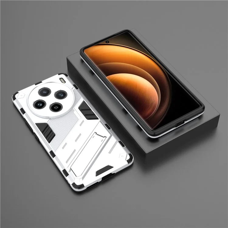 For vivo X100 5G Kickstand Cover PC+TPU Shockproof Protective Case