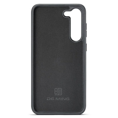 DG.MING For Samsung Galaxy S24 Case Anti-drop PU Leather Coating Phone Back Cover