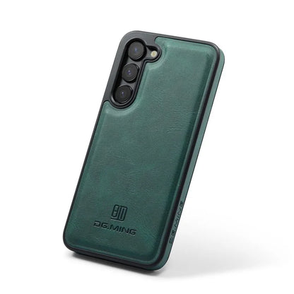 DG.MING For Samsung Galaxy S24 Case Anti-drop PU Leather Coating Phone Back Cover