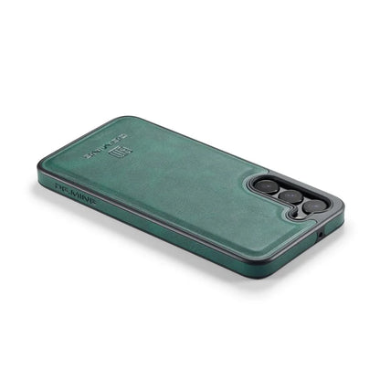 DG.MING For Samsung Galaxy S24 Case Anti-drop PU Leather Coating Phone Back Cover